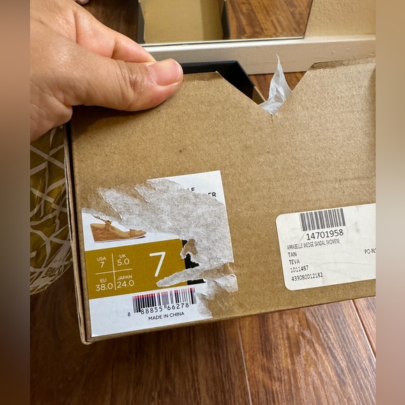 NIB Teva Women's Arrabelle Universal Wedge Sandal Tan Size 7 - Picture 7 of 16